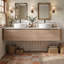 Meuble-lavabo mural 72 po avec comptoir en marbre-1905636044
