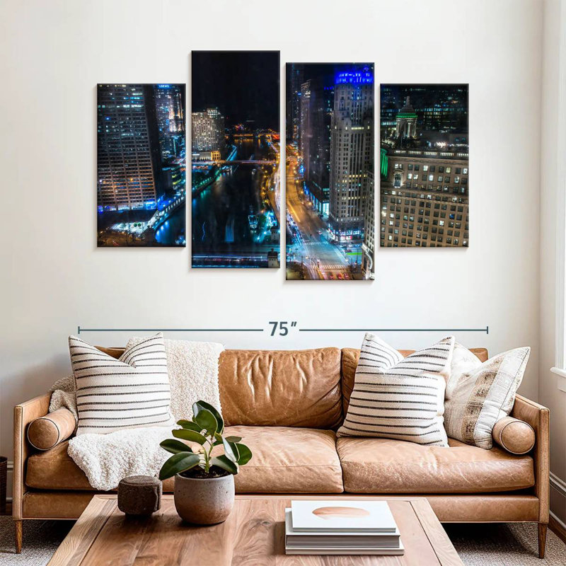 Sireci Chicago Nights, 42" H x 68" W