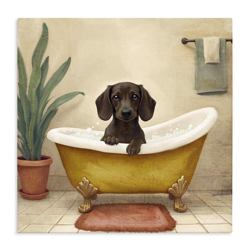 Toile pour chien avec bain moussant, conception de Kim Allen, H 24 po x l 24 po