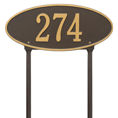 Plaque d'adresse sur 1 ligne Madison