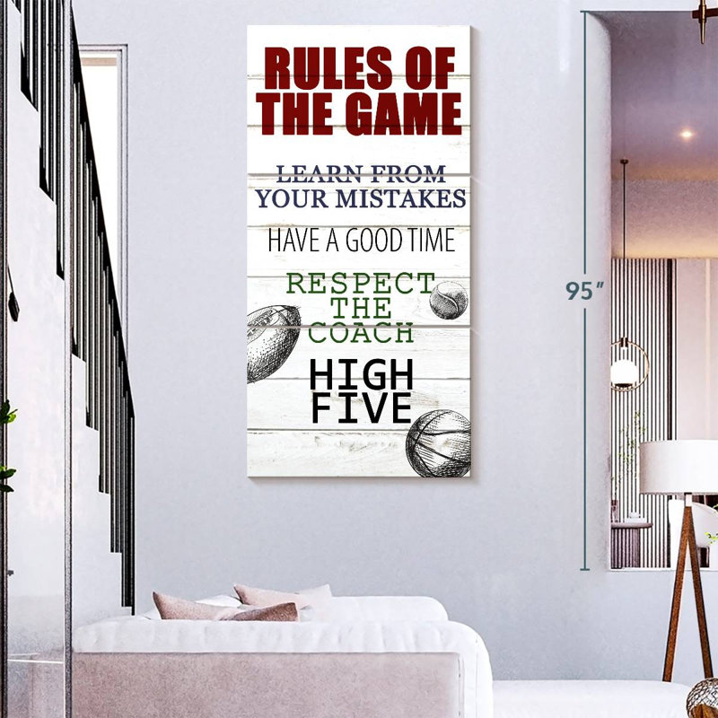 Rules Of The Game I, 80" H x 39" W