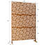 48"76" Metal Privacy Screen - Versatile For Patio, Deck, Lawn White Freestanding 76"48" Garden-125216554