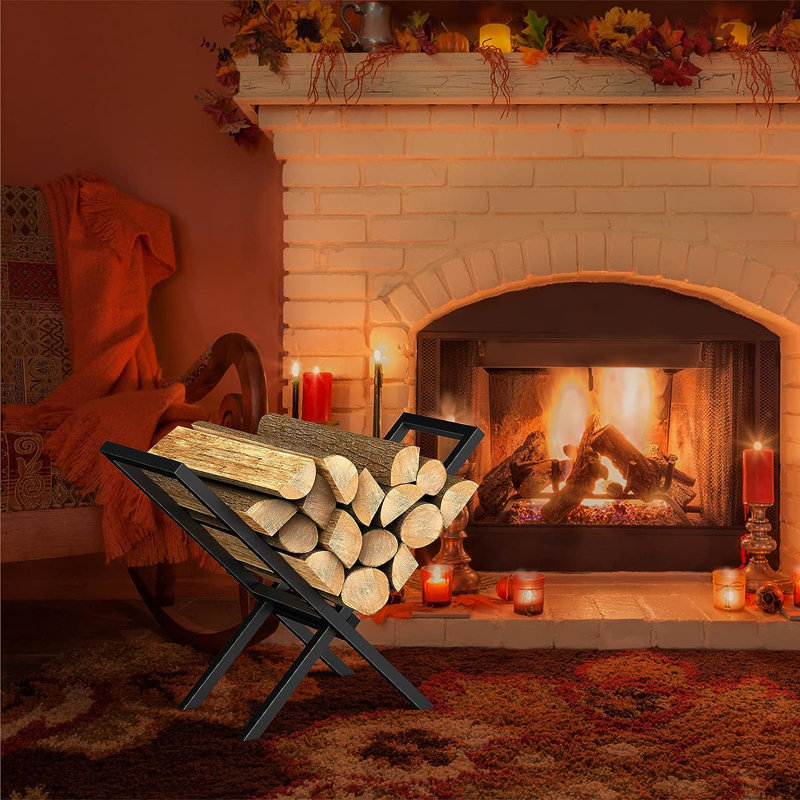 Jahniyah 23.62'' W Metal Log Rack