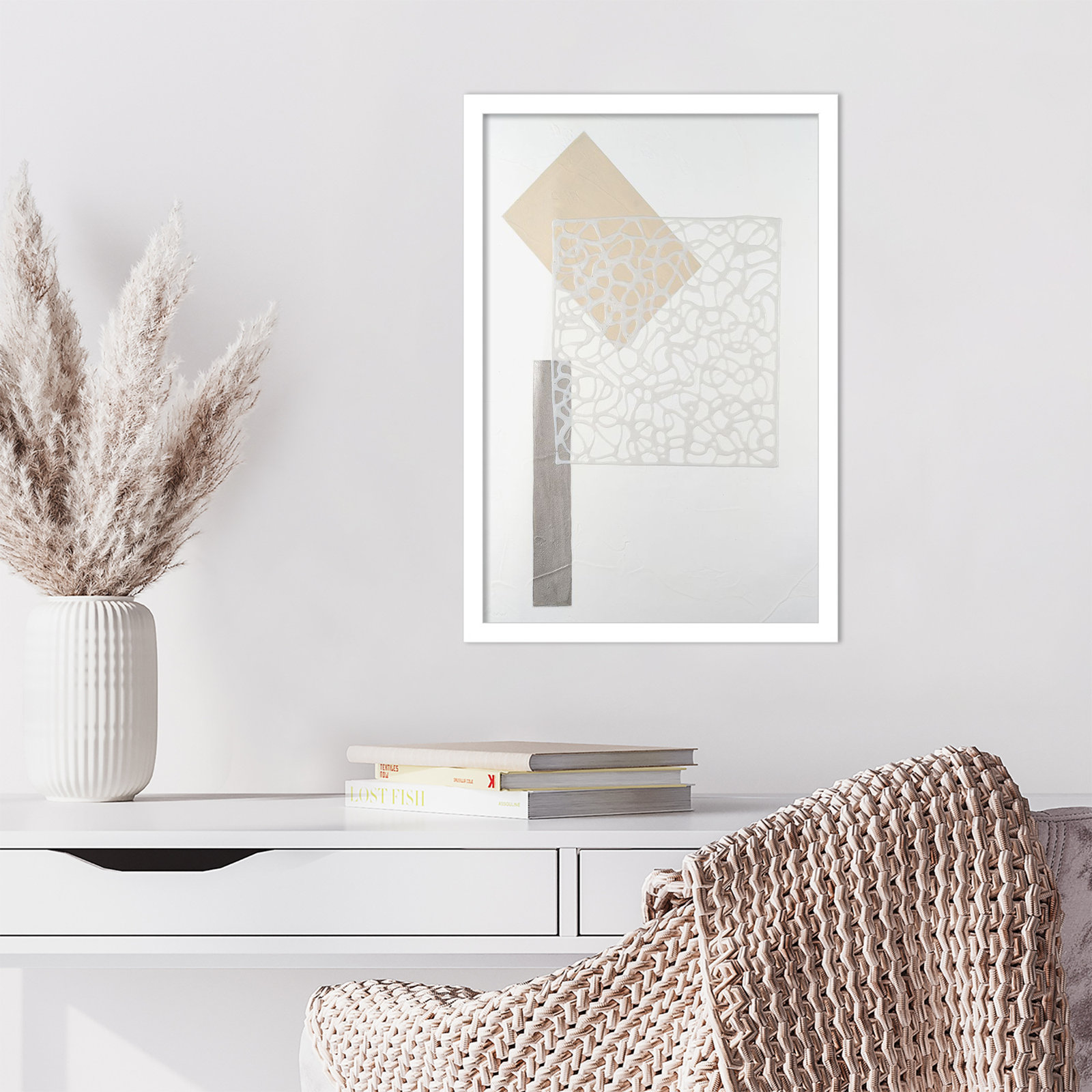 Nooks and Crannies No. 3 Print, 21" H x 15" W, White