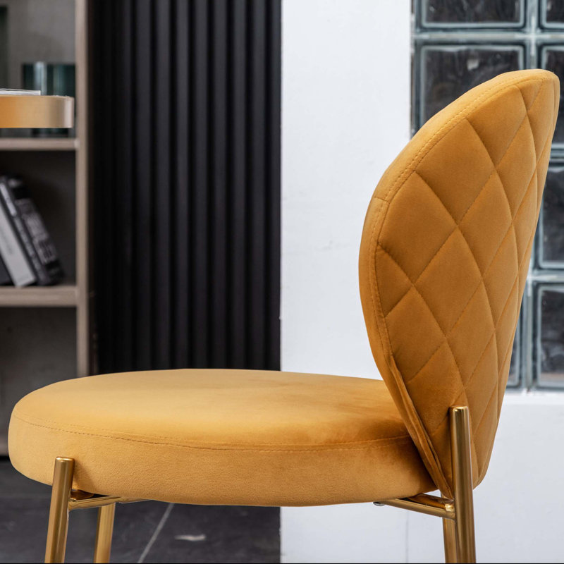 Chaise de salle à manger Amoa, Jaune