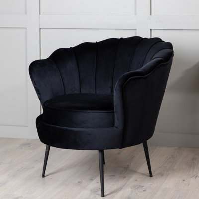 Ines Velvet Barrel Chair