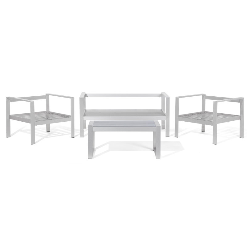 Aanisah 4 Seater Sofa Set, Light Grey, Light Grey