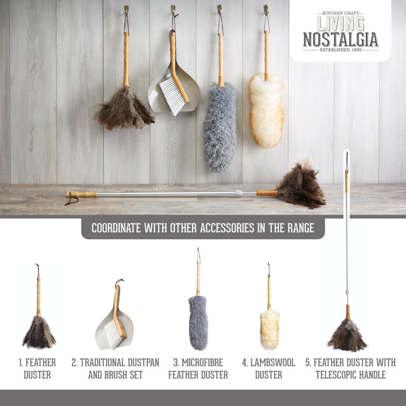 Living Nostalgia Tabletop Dustpan and Brush