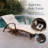 2 Piece Outdoor Wicker Chaise Lounge Set Adjustable Pool Lounge Chairs with Cushions and Built-in Side Table-907195522