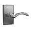 Bravura 903-G1 Sable Passage Lever on Beveled Rectangular   Rose in Satin Nickel - RH-1543079413-1543079410