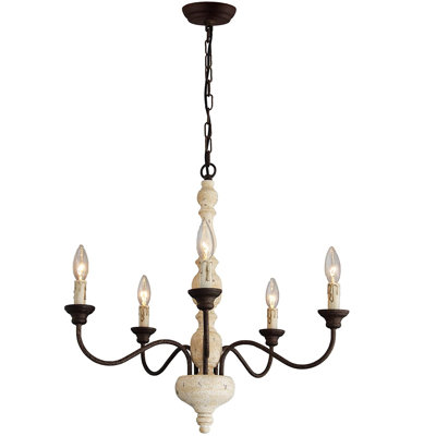 One - Allium Way® - Lustre de style chalet rustique de style rustique rustique de style campagnard rustique de 23,6 pouces vieilli 23 po