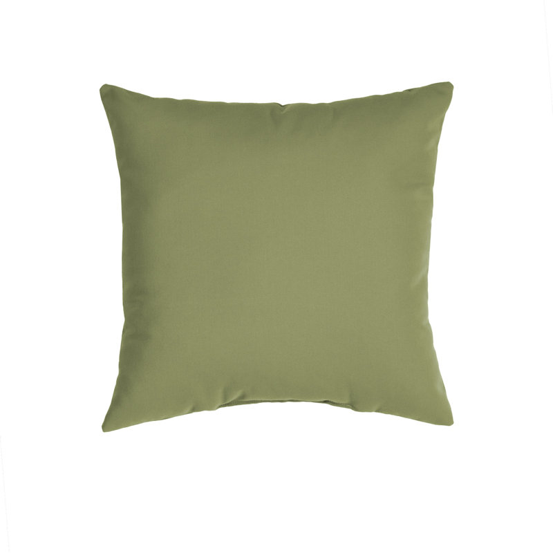 Sunbrella Outdoor Square Pillow, 17" x 17", Fern