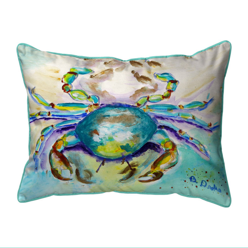 Alaskan Crab Outdoor Rectangular Pillow Cover & Insert, 11" x 14"