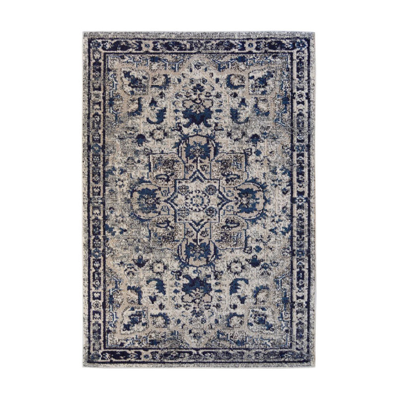 Villa Traditional Blue Rug, Rectangle 160 x 230 cm