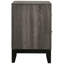 Table de chevet 2 tiroirs Grey Oak