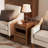 3-Drawer Solid Wood Nightstand with Pull-Out Shelf