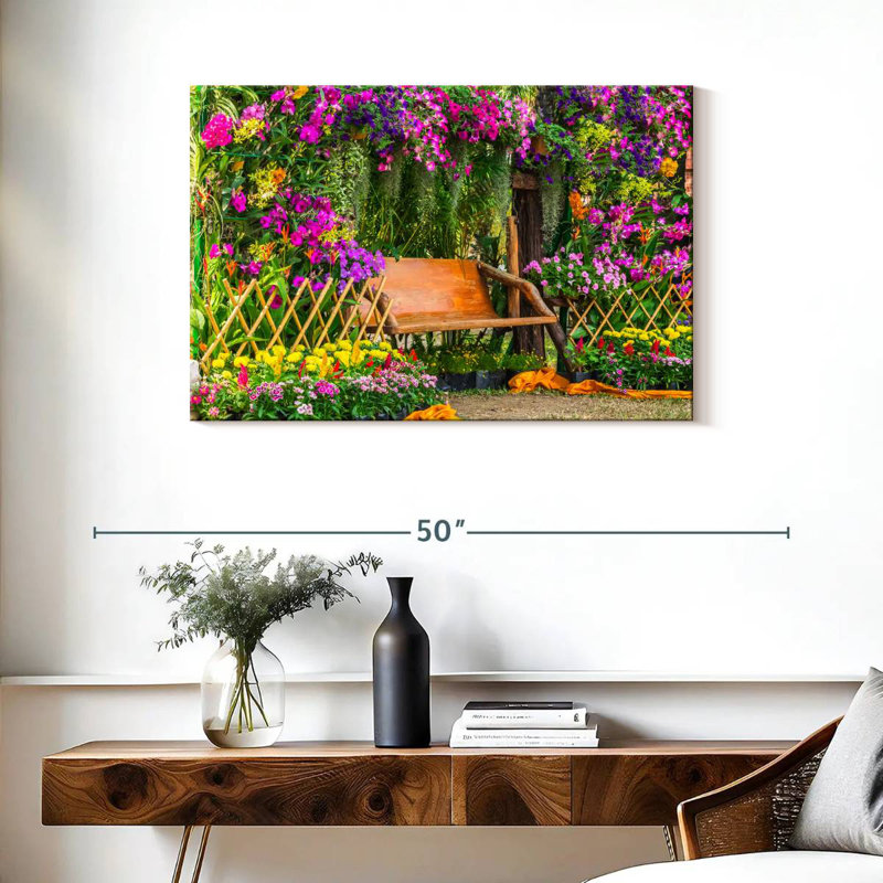 Harnek Flower Garden Bench, 24" H x 36" W