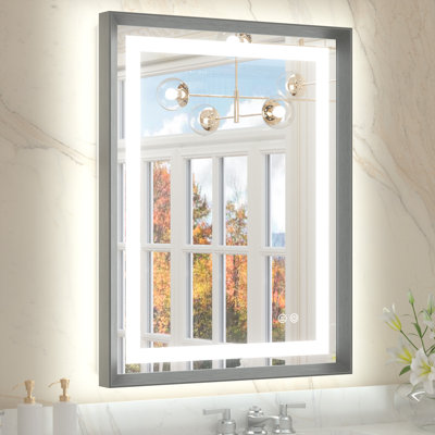 Dineen Front and Backlit LED Bathroom Vanity Mirror