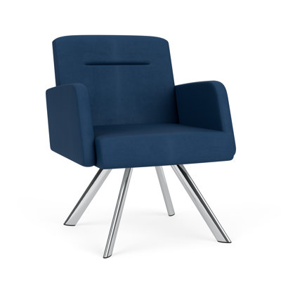 Willow Lounge Reception Guest Chair Steel Legs