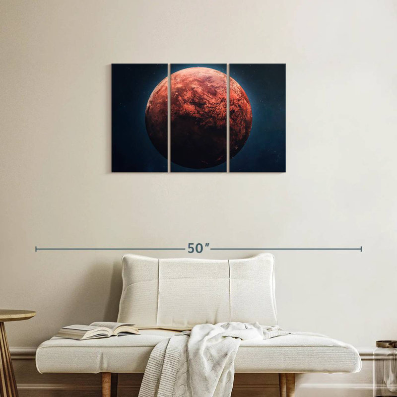 Oberle Red Mars Planet, 20" H x 33" W
