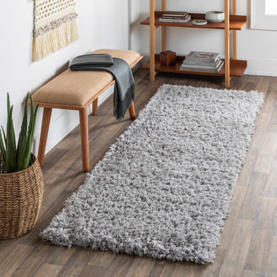 Gilkey Polyester Machine Woven Shag Area Rug