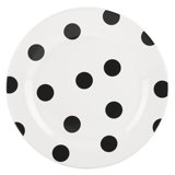 Deco Dot Stoneware Salad/Dessert Plate