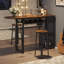139cm Scalable Kitchen Island Set with 2 chairs & 4-tier storage-1776783743