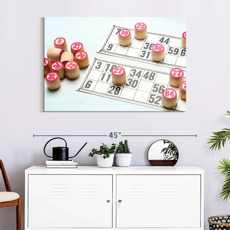 Senne Bingo Game, 26" H x 39" W