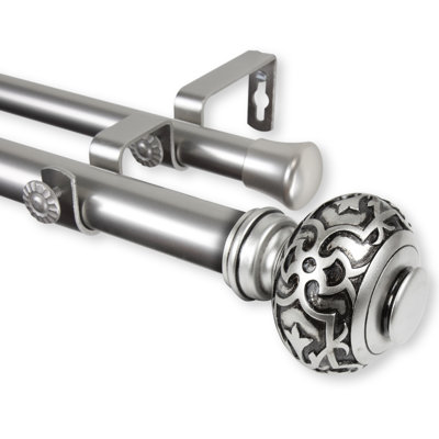 Lisson Steel Adjustable Double Curtain Rod