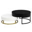 Tables basses blanches et noires avec plateau relevable et 2 tiroirs, gigantesque gigogne moderne