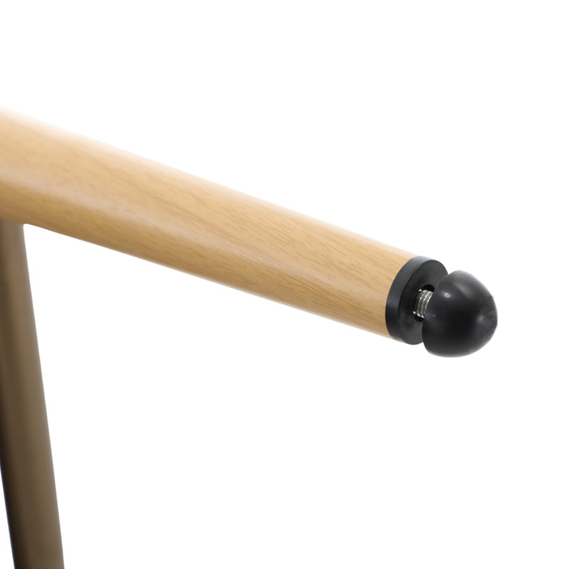 Banc moderne avec structure en métal, Polyester beige / naturel