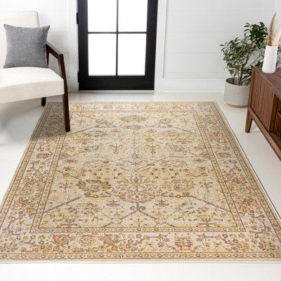 Eglinton Modern Faded Peshawar Ivory Rug