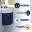 Ensemble de meuble-lavabo de coin pour salle de bain en coin
