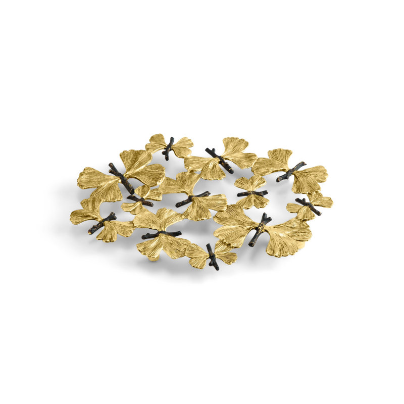 Butterfly Ginkgo Metal Trivet