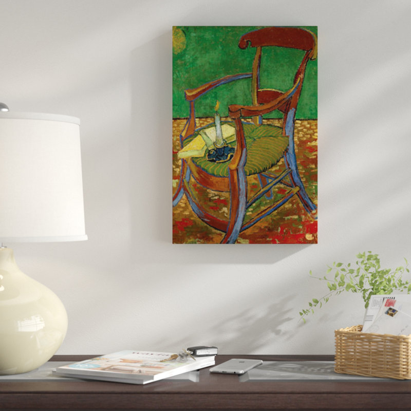 « gauguin chaise, 1888 » par vincent van gogh, reproduction sur toile, H 26 po x l 18 po x P 1,5 po