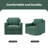 Masue Upholstered Swivel Club Chair-103193384