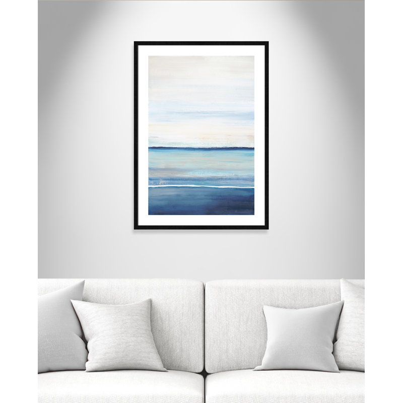 Distant Whispers by Filippo Ioco, 35.5" H x 25.5" W x 0.75" D, Black Wood Framed Paper