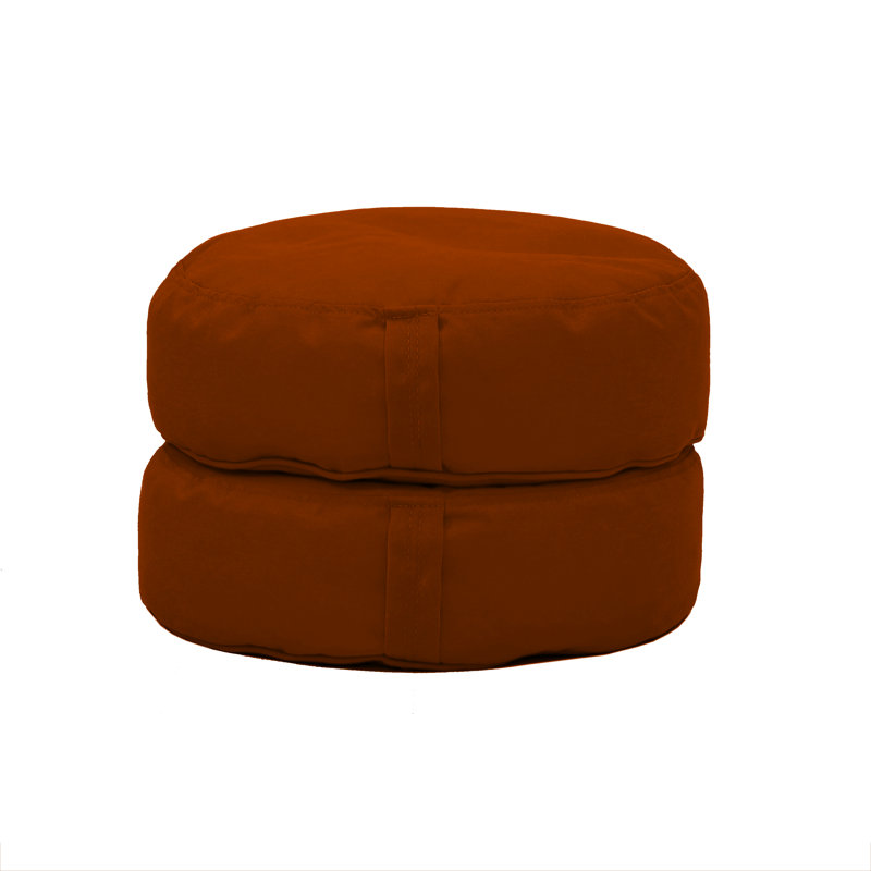 Coussin à billes rond 16 po Element, Rouge rouille
