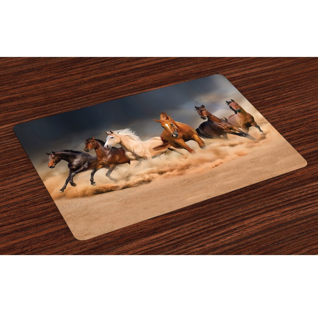 Platzmatten, Equine Themed Tiere, Pferd, Brown Sand Braun