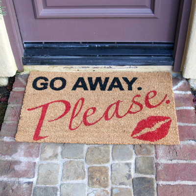 Tapis d'extérieur antidérapant Cullom Kiss Goodbye 30 po x 18 po Cullom