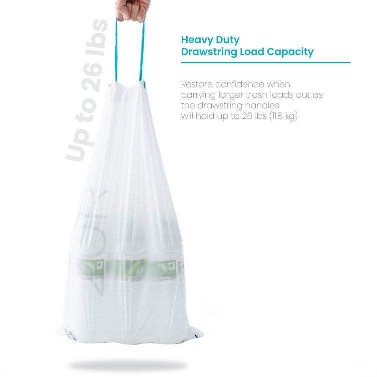 HZL Branded 5 Gallons Trash Bags - 60 Count