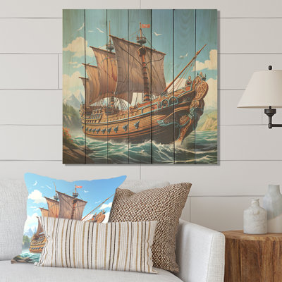 Bateau en bateau viking - Classiques sur bois