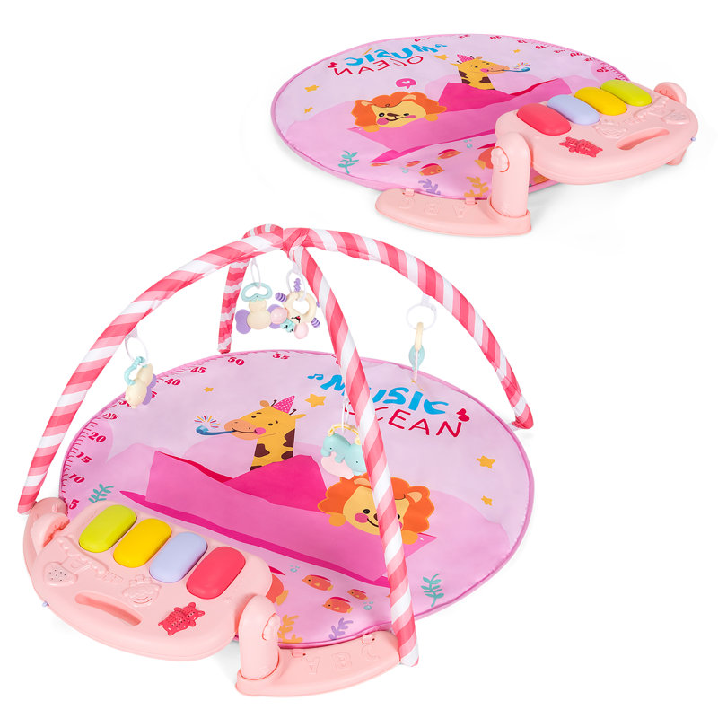 Tapis de jeu en plastique emboîtable, Rose