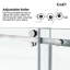 Porte de baignoire coulissante simple sans cadre l 68 à 73 po x H 66 po avec verre trempé transparent 3/8 po - Rail supérieur carré-118158006
