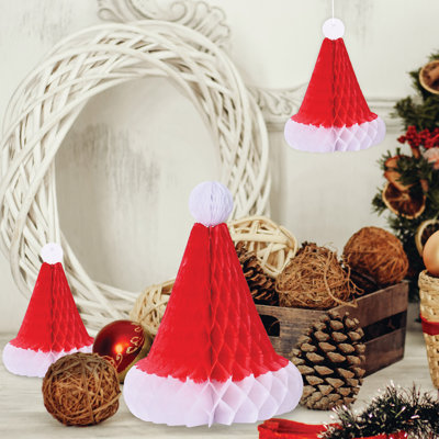 Chapeaux de père Noël en tissu