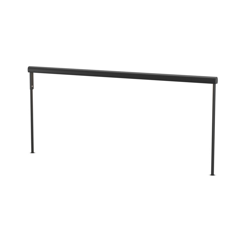Sobre Desk Lamp, 19.38" H x 46" W x 1.26" D, Metallic Black