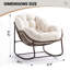 Fauteuil Papasan berçant surdimensionné pour patio-1856238042
