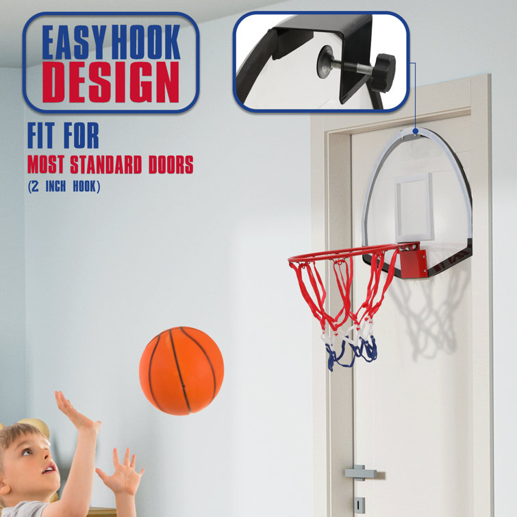 MoNiBloom Over The Door Basketball Hoop Indoor, Mini Basketball Hoop, Basketball  Hoop with Ball and Air Pump & Reviews