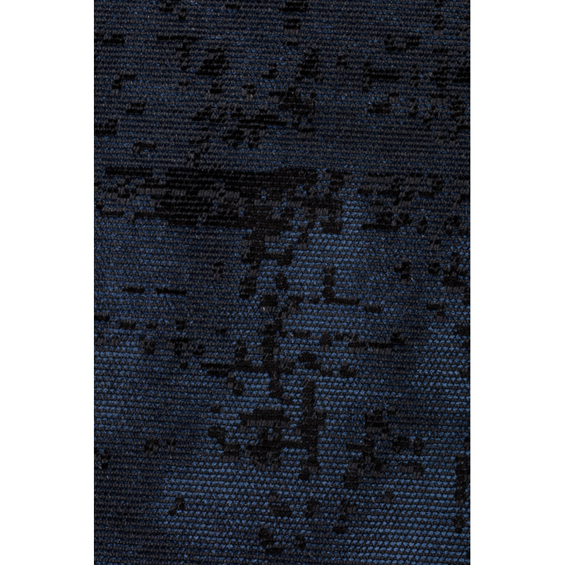 Rapture Black Blue No Pattern And Not Solid Color Luxury Area Rug, Rectangle 7'10" x 9'10"