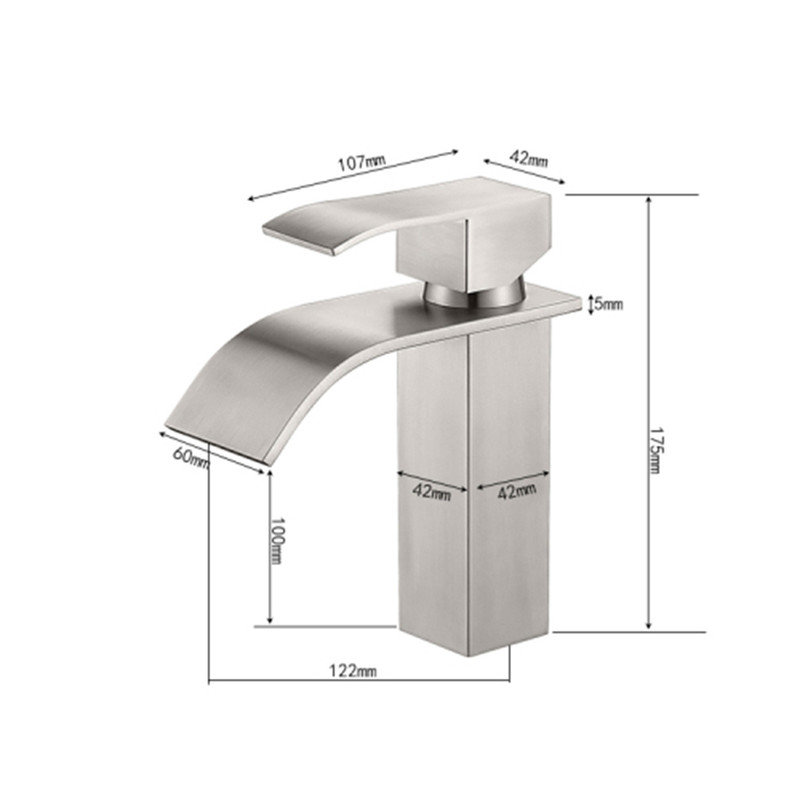 Single-handle Bathroom Faucet, Brushed Nickel